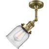 Innovations 201F-AB-G52-LED Traditional LED Semi-Flush Mount from Franklin Restoration Collection in Brass - Antique Finish, view 2