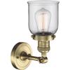 Innovations 201F-AB-G52-LED Traditional LED Semi-Flush Mount from Franklin Restoration Collection in Brass - Antique Finish, view 4