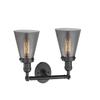 Innovations 208-OB-G63-LED 2 Light Vintage Dimmable LED Bathroom Fixture, Oil Rubbed Bronze view 2