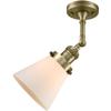 Innovations 201F-AB-G61-LED LED Semi-Flush Mount, Antique Brass view 2
