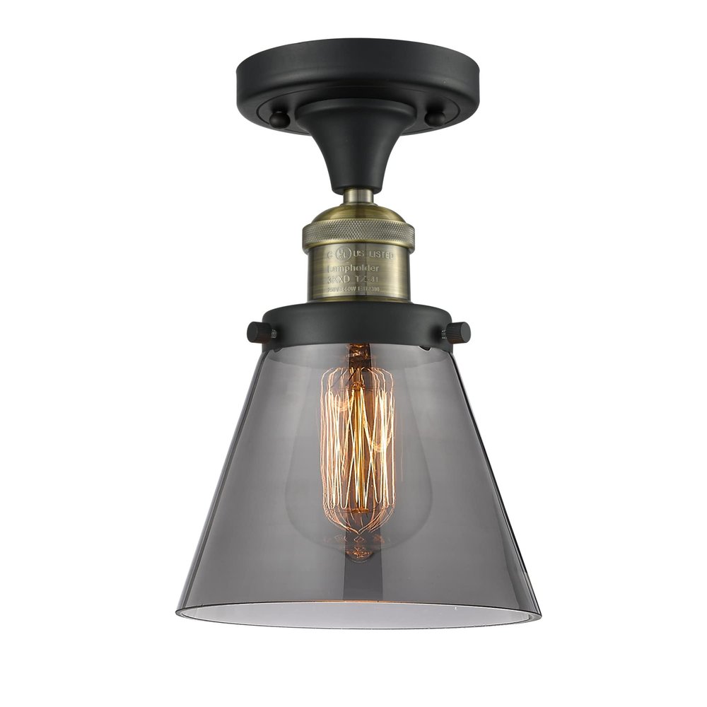Innovations 517-1CH-BAB-G63 1 Light Semi-Flush Mount, Black Antique Brass