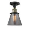 Innovations 517-1CH-BAB-G63 1 Light Semi-Flush Mount, Black Antique Brass view 1