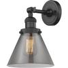 Innovations INNO201F-OB-G43-LED Contemporary Modern LED Semi-Flush Mount, Oil Rubbed Bronze view 1