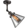 Innovations INNO201F-OB-G43-LED Contemporary Modern LED Semi-Flush Mount, Oil Rubbed Bronze view 2