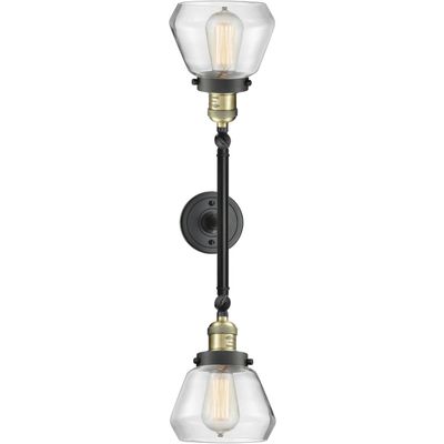 Innovations 208-BAB-G172 2 Light Bathroom Fixture, Black Antique Brass