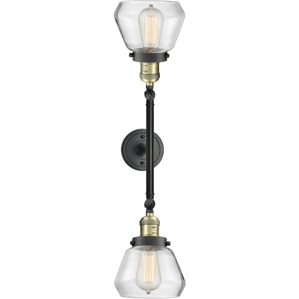 Innovations 208-BAB-G172 2 Light Bathroom Fixture, Black Antique Brass