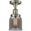 Innovations 517-1CH-SN-G53-LED 1 Light Vintage Dimmable LED Semi-Flush Mount, Brushed Satin Nickel view 1