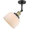 Innovations INNO201F-BAB-G71-LED LED Semi-Flush Mount, Black Antique Brass view 2