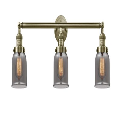 Innovations 205-AB-S-G53 3 Light Adjustable Bathroom Fixture, Antique Brass
