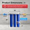 iSpring WCB32O Whole House Water Filter System, 3/4" Inlet/Outlet view 3