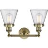 Innovations 208-AB-G64-LED 2 Light Vintage Dimmable LED Bathroom Fixture, Antique Brass view 2