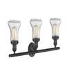 Innovations 205-BK-G194 Three Light Bath Vanity from Franklin Restoration Collection view 2