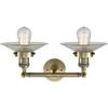 Innovations 208-AB-G2-LED 2 Light Vintage Dimmable LED Bathroom Fixture, Antique Brass view 2