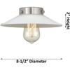 Innovations 208-AB-G2-LED 2 Light Vintage Dimmable LED Bathroom Fixture, Antique Brass view 3