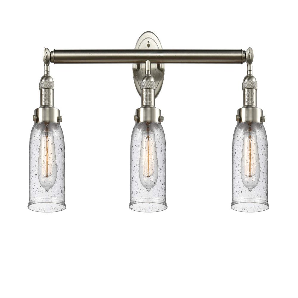 Innovations 205-SN-S-G54 3 Light Adjustable Bathroom Fixture, Brushed Satin Nickel