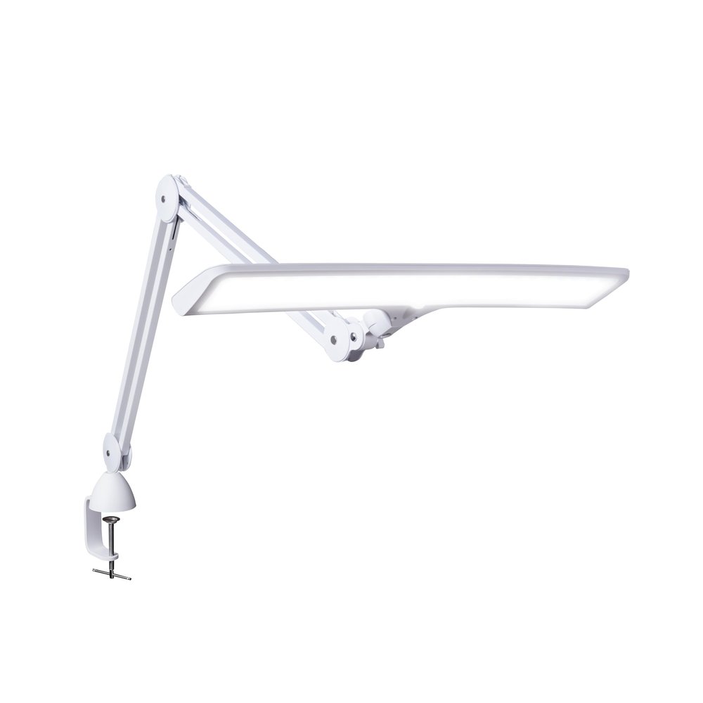Daylight Company Lumi Task Lamp,+95 CRI, 4000 Lux,Craft Light, Super Bright Desk Lamp, Touch Dimmable, 2 Brightness Levels, Ideal Table Light, Drawing Lamps - Metal - 15 W