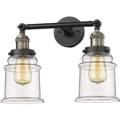 Innovations 208-BAB-G182 2 Light Bathroom Fixture, Black Antique Brass