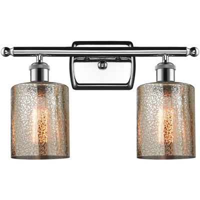 Innovations 516-2W-PC-G116-LED 2 Light Vintage Dimmable LED Bathroom Fixture, Polished Chrome