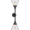 Innovations 208-OB-G44-LED 2 Light Vintage Dimmable LED Bathroom Fixture, Oil Rubbed Bronze view 3