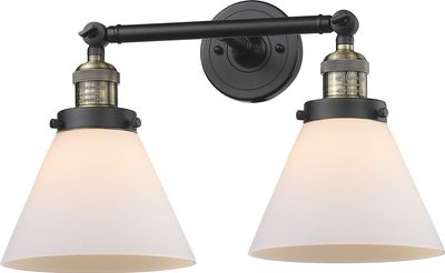 Innovations 208-BAB-G41 2 Light Bathroom Fixture, Black Antique Brass
