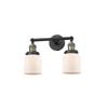 Innovations 208-BAB-G51-LED 2 Light Vintage Dimmable LED Bathroom Fixture, Black Antique Brass view 1
