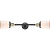 Innovations 208-BAB-G51-LED 2 Light Vintage Dimmable LED Bathroom Fixture, Black Antique Brass view 4