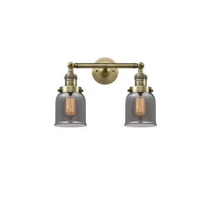Innovations 208-AB-G53-LED 2 Light Vintage Dimmable LED Bathroom Fixture, Antique Brass