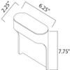 ET2 Lighting Alumilux Outdoor Wall Sconce | Satin Aluminum Finish | Aluminum Construction | Architectural Exterior Wall Lantern for Front Porches | Outdoor Hardwired Installation | E41330-SA view 2