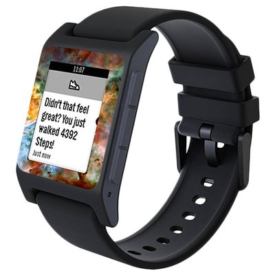 MightySkins Skin Compatible with Pebble 2 SE Smart Watch - Space Cloud | Protective, Durable, and Unique Vinyl Decal wrap Cover | Easy to Apply, Remove, and Change Styles | Made in The USA