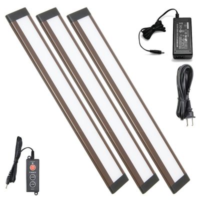 Lightkiwi L8659 Dunn 12 Inch Warm White Modular LED Under Cabinet Lighting - Premium Kit (3 Panel)