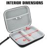 USA GEAR GPD Pocket Mini Laptop PC 7 Inch Hard Case Storage Travel Case - Compatible with 7 Inch Small Notebook UMPC Computer, GPD Win Mini, and More - Water Resistant Exterior, Mesh Pouch (Black) view 2