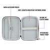 USA GEAR GPD Pocket Mini Laptop PC 7 Inch Hard Case Storage Travel Case - Compatible with 7 Inch Small Notebook UMPC Computer, GPD Win Mini, and More - Water Resistant Exterior, Mesh Pouch (Black) view 3