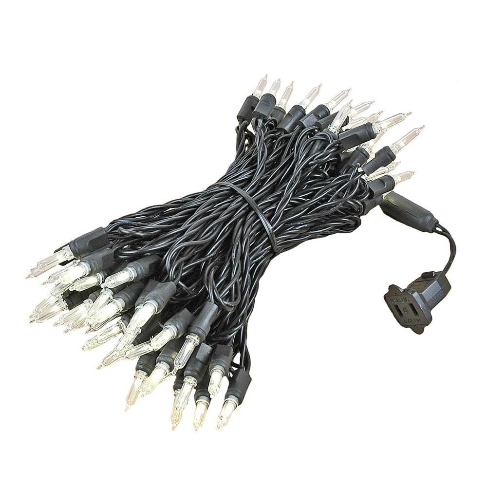 Novelty Lights Vintage Style T5 Warm White LED Christmas Lights, 35 Feet