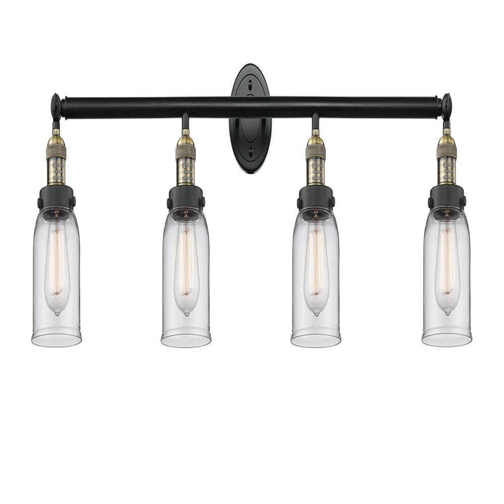 Innovations 215-BAB-G52 Four Light Bath Vanity from Franklin Restoration Collection