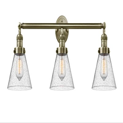 Innovations 205-AB-S-G44 3 Light Adjustable Bathroom Fixture, Antique Brass