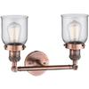 Innovations 208-AC-G52-LED 2 Light Vintage Dimmable LED Bathroom Fixture, Antique Copper view 2