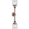 Innovations 208-AC-G52-LED 2 Light Vintage Dimmable LED Bathroom Fixture, Antique Copper view 3