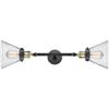 Innovations 208-BAB-G44 2 Light Bathroom Fixture, Black Antique Brass view 4
