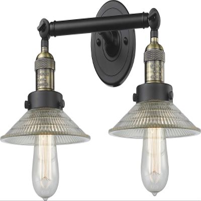 Innovations 208-BAB-G2 2 Light Bathroom Fixture, Black Antique Brass