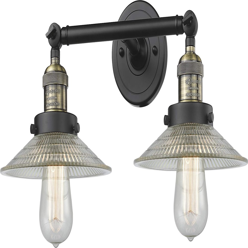 Innovations 208-BAB-G2 2 Light Bathroom Fixture, Black Antique Brass
