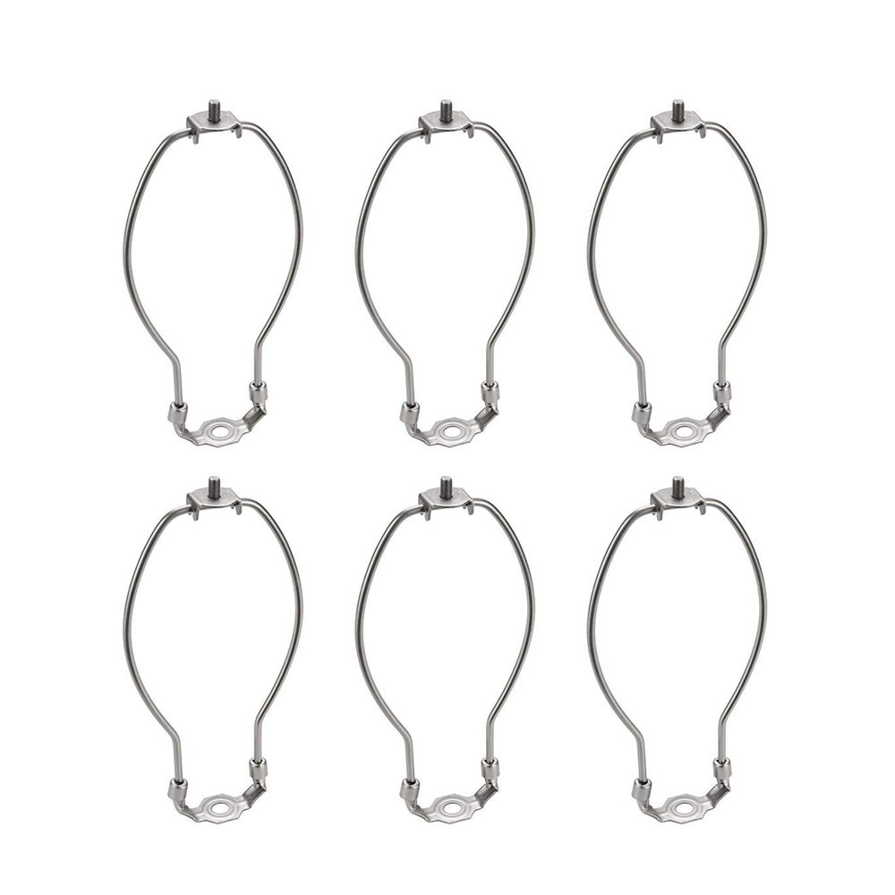 Aspen Creative 20009-26 9 1/2" Saddle (6 Pack), 9.5" Lamp Harp, Satin Nickel