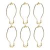 Aspen Creative 20007-16, 10" Heavy Duty Lamp Harp with Saddle in Polished Brass Finish, 6 Pack view 1