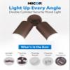 NICOR Lighting 150W Bronze Double Cylinder Adjustable Security Flood Light (11728) view 2