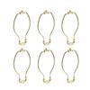 Aspen Creative 20001-16 8" Saddle (6 Pack), 8" Lamp Harp, Polished Brass view 1