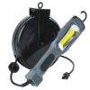 Alert ProReel 5030AM Retractable Cord Reel w/LED Work Light | 30' - 16/3 SJTOW Task Light Cord | 14W LED Shop Light Provides 1500 Lumens | Grounded Outlet with On/Off Handle Switch view 1