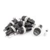 Aexit 6Pcs AC250V/10A Fuse Blocks & Fuse Holders AC125V/15A 12mm Thread Panel Mounted Fuse Holders Holder Socket view 1