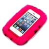 Warm Winter Rex Rabbit Fur Hair Fluffy Bling Crystal Rhinestone Pom-pom Soft Rabbit Fur Hair Plush Case for Xiaomi Redmi Note 4/ Note 4X 5.5 Inch(Rose Leopard) view 2