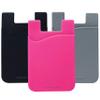 Cellessentials USA Merchant Card Holder for Back of Phone - Silicone Stick on Cell Phone Wallet for Credit Card, ID, Business Card - iPhone, Android and Most Smartphones - 3 Pack (Black,Pink,Grey) view 1