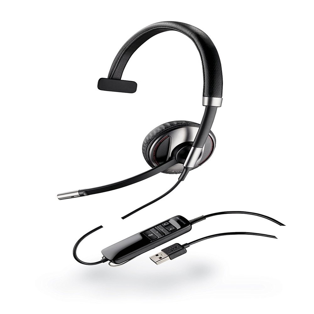 Plantronics Blackwire C710-M Wired Headset - Retail Packaging - Black