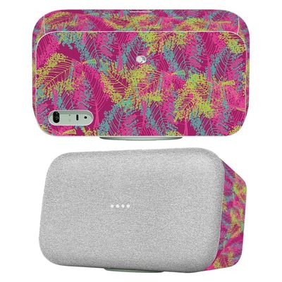 MightySkins Skin Compatible with Google Home Max - Magenta Summer | Protective, Durable, and Unique Vinyl Decal wrap Cover | Easy to Apply | Made in The USA